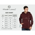 thumbnail image 4 of Klizzer Luxury 100% Cotton Hoodies for Men - Rich Fabric, Soft & Comfortable, Maroon (Sizes S-2XL), 4 of 7