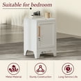 thumbnail image 6 of Metal Cabinet, 23.6" H Metal Storage Locker with Locking Door and Adjustable Shelves, Small Locker Cabinets for Office Garage School Gym, White, 6 of 7