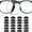 Black, variant on Wattne 3.2mm Eyeglass Nose Pads 20 Pairs Stick On Silicone Anti-Slip Adhesive Nose Pads Cushions for Eyeglasses Sunglasses Thin Nose Pads (Clear)