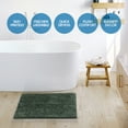 thumbnail image 2 of Nestl Bathroom Rugs, Machine Washable Bath Mats For bathroom Floor Rugs, Nonslip Backing Rubber Bath Rug, Hunter, 2 of 6