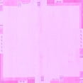 thumbnail image 1 of Ahgly Company Indoor Square Solid Purple Modern Area Rugs, 5' Square, 1 of 4