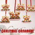 thumbnail image 2 of Relax love Christmas Elk Ornament,Family Member Blessings Pendant Xmas Tree Hanging Decorations DIY Name,Six deer heads, 2 of 6