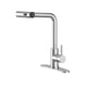 thumbnail image 1 of Banna 3 En 1 Llave Mezcladora Para Fregadero Llave De Agua Cocina Grifería De Cocina Monocomando Canilla Griferías Convencionales Mezcladora Para Fregadero Flexible Llave Cocina Puede Sacar Plateado, 1 of 5