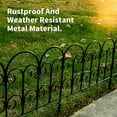thumbnail image 5 of SCENDOR Garden Decorative Fences Panel 18"x16" 5 Pack for Flower Bed Edging Rustproof Dog Fencing for Yard 18 inch, 5 of 8