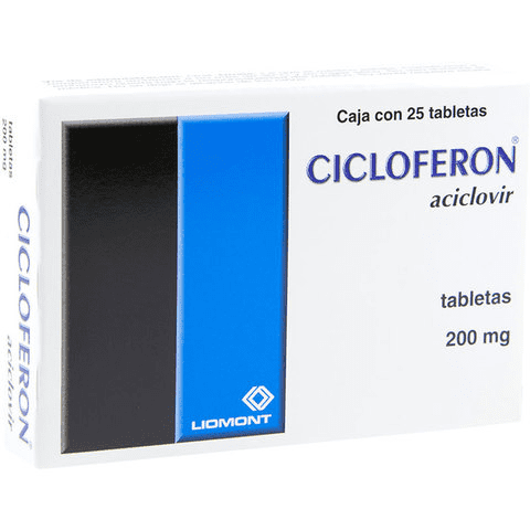 Cicloferon tabletas 25 pzas de 200 mg c/u