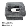 thumbnail image 1 of HLONK Machine Washable Electric Car  with USB Fast Charging 12 Volt 75W Heated Travel  Flannel Heating Throw for Car Truck SUV Van 59x63” with Controller 3 Heating Level Gray, 1 of 9