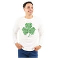 thumbnail image 3 of St Patricks Day Lucky Irish Shamrock Long Sleeve TShirt Men Women Brisco Brands S, 3 of 5