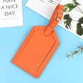 thumbnail image 1 of Luggage Tag Personalized Travel Suitcase Name Address ID Baggage Label Address Holder Portable Boarding Tags Travel Accessories Orange, 1 of 6