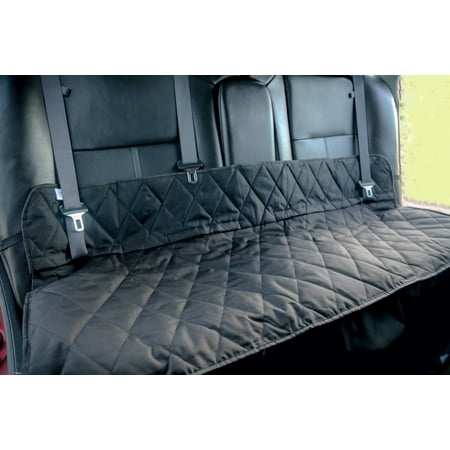 UPC: 0702383408557 | Plush Paws Premium Waterproof Nonslip Scratchproof Just Bench Seat Cover for Cars & SUVs Regular Black