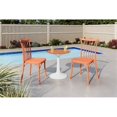 thumbnail image 2 of Strata Furniture 2 Chaises en Polypropylène Rio avec Table Sprout en Orange, 2 of 2