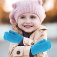 thumbnail image 3 of Toddler Winter Gloves Thick Knitted Mittens for Kids Warm Protection, 3 of 4