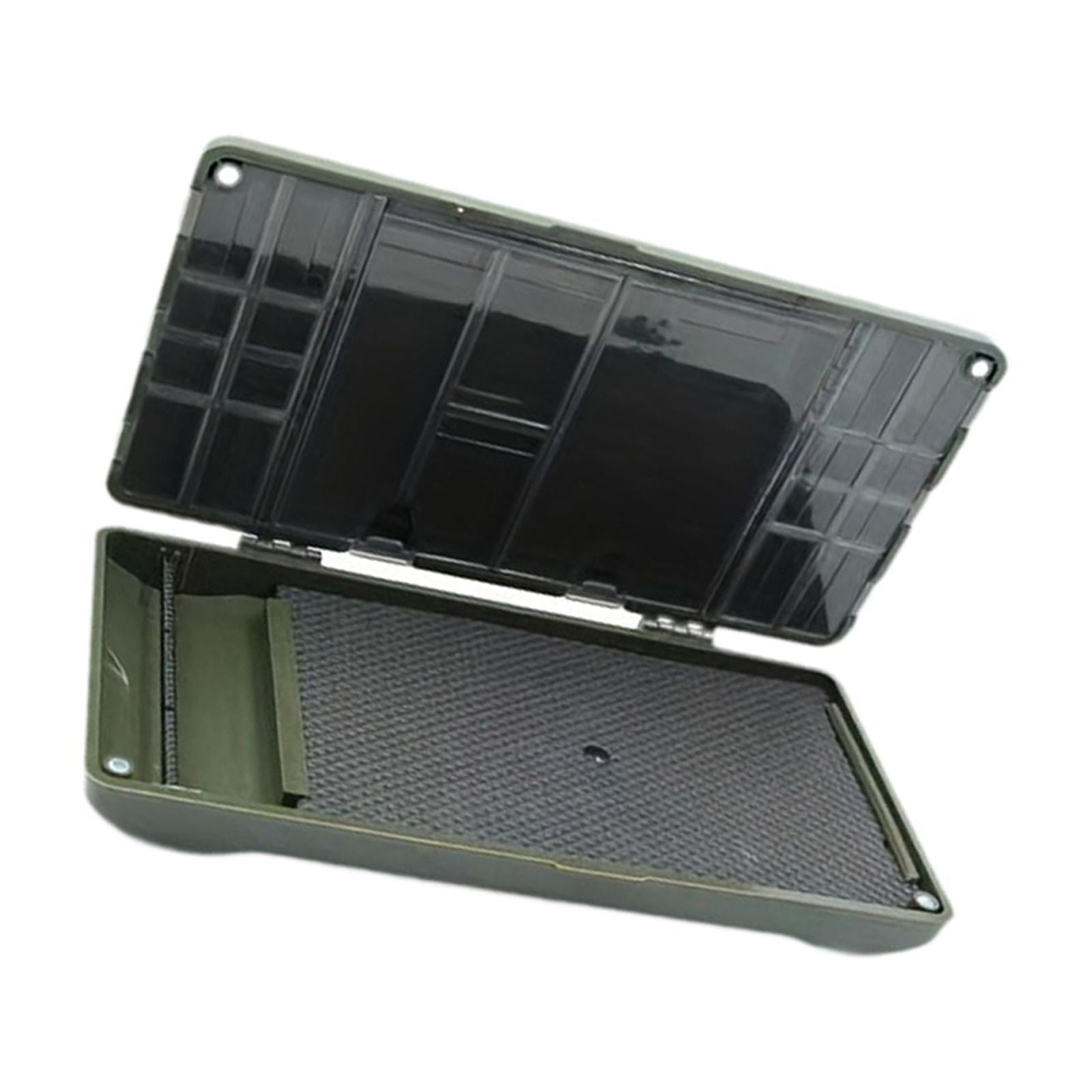 figatia Fishing Tackle Case Rig Box Organizer Portable Waterproof 2 Layer PVC Fishing Tackle Box Carp Fishing Tackle Box Fly Box