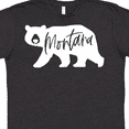 thumbnail image 4 of Inktastic Montana White Bear Silhouette T-Shirt, 4 of 5