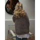 thumbnail image 4 of Jersey de Cachemira con cuello redondo para mujer, Jersey elegante de punto liso de manga larga, ropa de calle elegante para uso diario, color gris y marrón, novedad de 2024, 4 of 5