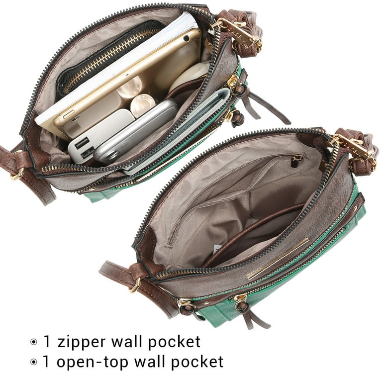  Soft Leather Tote Purse Zipper Closure Designer Handbag Women  RFID Top-handle Bag Lightweight Medium : Clothing, Shoes & Jewelry