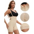 thumbnail image 3 of Unique Bargains Women's Body Shaper with Hook-and-Zip Closure Tummy Control S Beige, 3 of 6