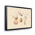 thumbnail image 3 of Designart 'Gold Vases With Bouquets Of Wildflowers I' Traditional Framed Canvas Wall Art Print, 3 of 5