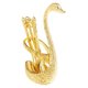 thumbnail image 1 of Juego de utensilios de cocina de acero inoxidable con base de cisne y 6 cucharas Oro, 1 of 9