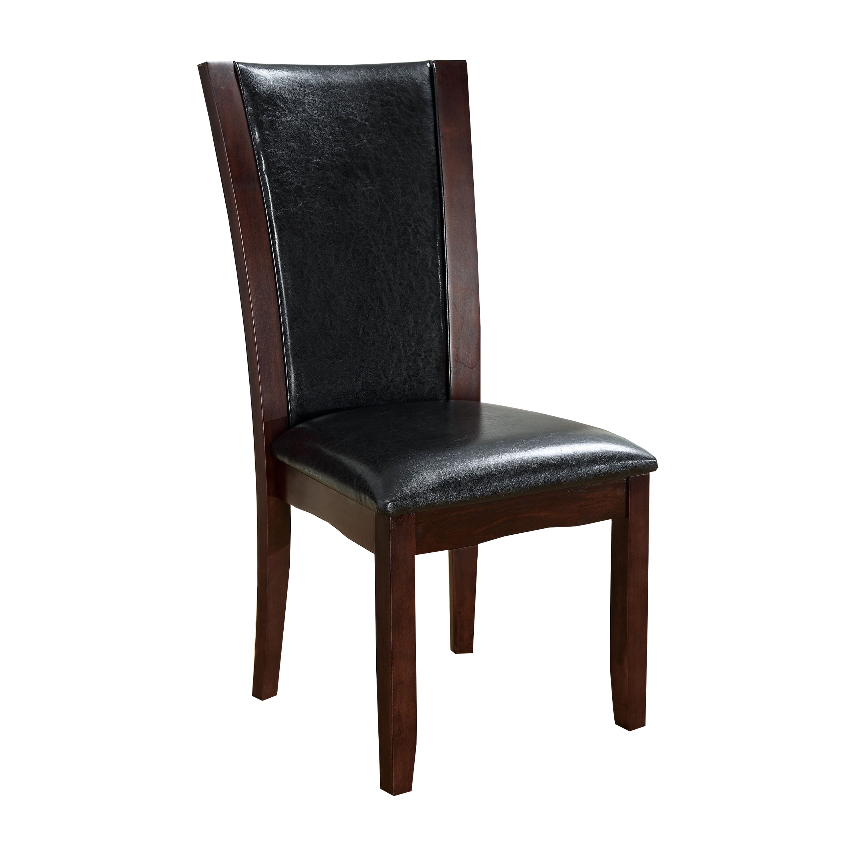 Furniture of America Longbotton Upholstered Dining Chairs - Set of 2, Black