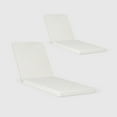 thumbnail image 4 of WestinTrends Solace Outdoor Chaise Lounge Chair Cushions Set of 2, 78" x 23", White, 4 of 4