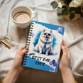 thumbnail image 3 of Happy Father's Day Best Samoyed Cool Dad Ever Spiral Bound Journal Siberian Sammy Dog Lover 5x7in Spiral Notebook - 12007, 3 of 5