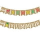 thumbnail image 1 of banderines de arpillera con temática hawaiana, flamencos, piñas, banderines para colgar, suministros de decoración para fiestas de cumpleaños de verano., 1 of 7