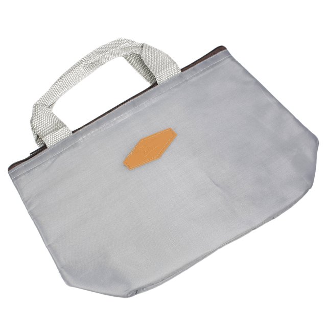 Enfriador aislado portátil Camping Picnic Lunchbox Drink Tote Storage Bag Grey gris