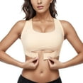thumbnail image 1 of FhsagQ Soutien-Gorge Femme Soutien-Gorge Coton Compression Soutien Élevé pour Tous les Jours Exercice et Offre Soutien-Gorge Dos pour Femmes 2 Pcs String Kaki TTTG, 1 of 8