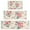 Pioneer Flower Floral, variant on Pioneer Flower Floral Print Pattern Kitchen Rugs Sets Of 3,Kitchen Runner Rugs Non Skid Washable,Decorative Kitchen Floor Mats for Kitchen,Sink,Laundry,17"x30"+ 17"x47" + 17"x59"