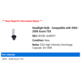 thumbnail image 2 of Headlight Bulb - Compatible with 2004 - 2008 Acura TSX 2005 2006 2007, 2 of 2