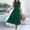 A399 Green, variant on Women's Elegant Midi Tiered Dress Sleeveless Mock Neck Smocked Bodice High Waisted A-Line Swing Dress Flowy Lightweight Flattering Dress for Wedding Guest Party Date