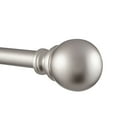 thumbnail image 3 of Exclusive Home Sphere 1" Curtain Rod and Finial Set, Matte Black, Adjustable 66"-120", 3 of 6