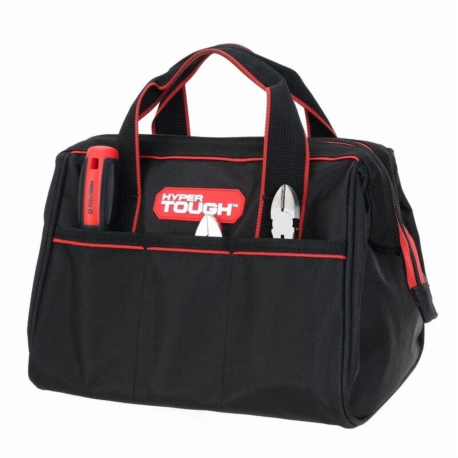 Durable Tool Bag W/ Zipper Closure 3 External Pockets Multi-Purpose Organization
