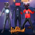 thumbnail image 2 of TIFFRY Skibidi Toilet Cosplay Costume , Cámara Man Horror Juego Figura Ropa , Cool Costumes Outfit Con Cubierta De La Cabeza Jumpsuit Boy, 2 of 4