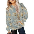 thumbnail image 3 of Sweatshirt Tops for Girls Cute Printed Long Sleeves Hoodies Casual Crew Neck Fall Winter Pullover Tops Clothes Comfy Jumper School Warm Girl Sweatshirts, 3 of 6