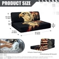 thumbnail image 7 of XYZCANDO American Flag Eagle RV Dinette Cushion Covers 2 Seat Couch Cover Universal RV Decor Comfortable Sofa Slip Covers for 2 Seat Cushion Couch Camper Must Haves Black, 7 of 7