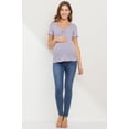 thumbnail image 4 of Solid Rib Knit Sweetheart Neckline Maternity Basic Top, 4 of 4