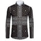 thumbnail image 3 of Camisas de manga corta con botones y estampado 3D de lujo de alta gama con patrón dorado para hombres, blusas de estilo callejero de moda, atuendos de hip hop, 3 of 5