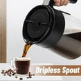 thumbnail image 3 of 12 Cup Coffee Pot Replacement for Ninja Coffee Maker CFP101 CFP201 CFP301 CFN601 CFP250A CFP300 CFP307, Glass Carafe Replacement with Brew-Through Lid, with Sturdy Handle, 3 of 6