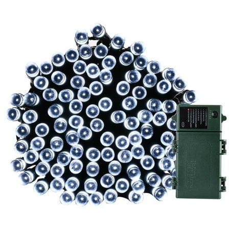 Qedertek 200 LED 52.5ft Super Bright Battery Operated String Lights (Cold White) - Walmart.com