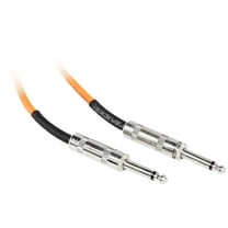 Rockville RCGT6.0O 6' 1/4'' TS to 1/4'' TS Instrument Cable-Orange 100% Copper