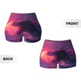 thumbnail image 6 of Workout Shorts Women, Mystical Dragon Under Moon Biker Shorts for Women Running Gym Spandex Shorts Tummy Control, 6 of 8