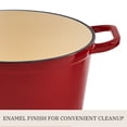 thumbnail image 5 of The Pioneer Woman 7-Quart Enameled Cast Iron Dutch Oven with Lid, Red, 5 of 12