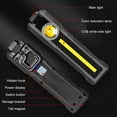thumbnail image 7 of Portable Work Lights LED Rechargeable Magnetic COB Torch Handheld Inspection Lamp Cordless Work Lights Shockproof Flashlight 6" (Warm white light), 7 of 7