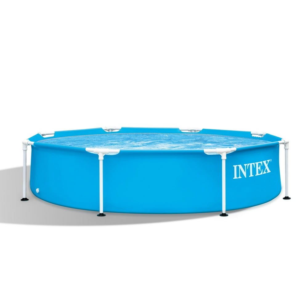 8ft Swimming Pool With Pump Intex 28205EH 8 ft. x 20 in. Metal Frame Above Ground Swimming Pool