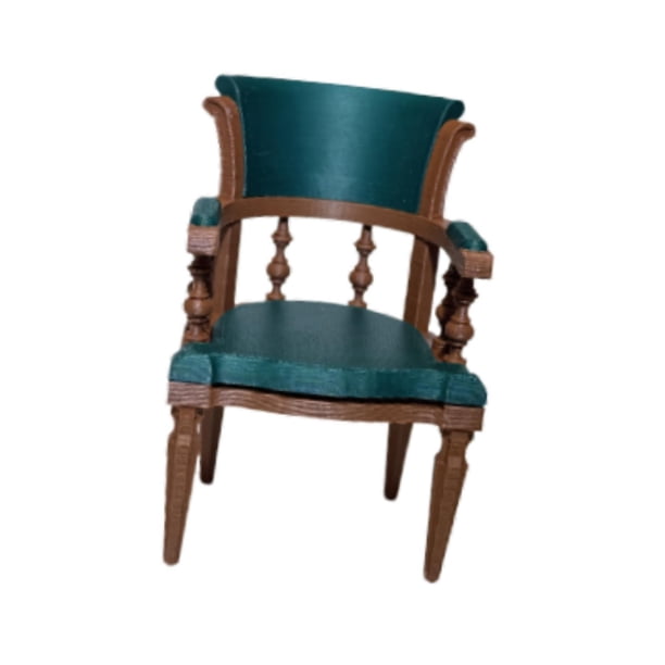 Mini juego de sillas de oficina americanas a escala 1:12, modelo de sillón para juego de simulación, casa de muñecas