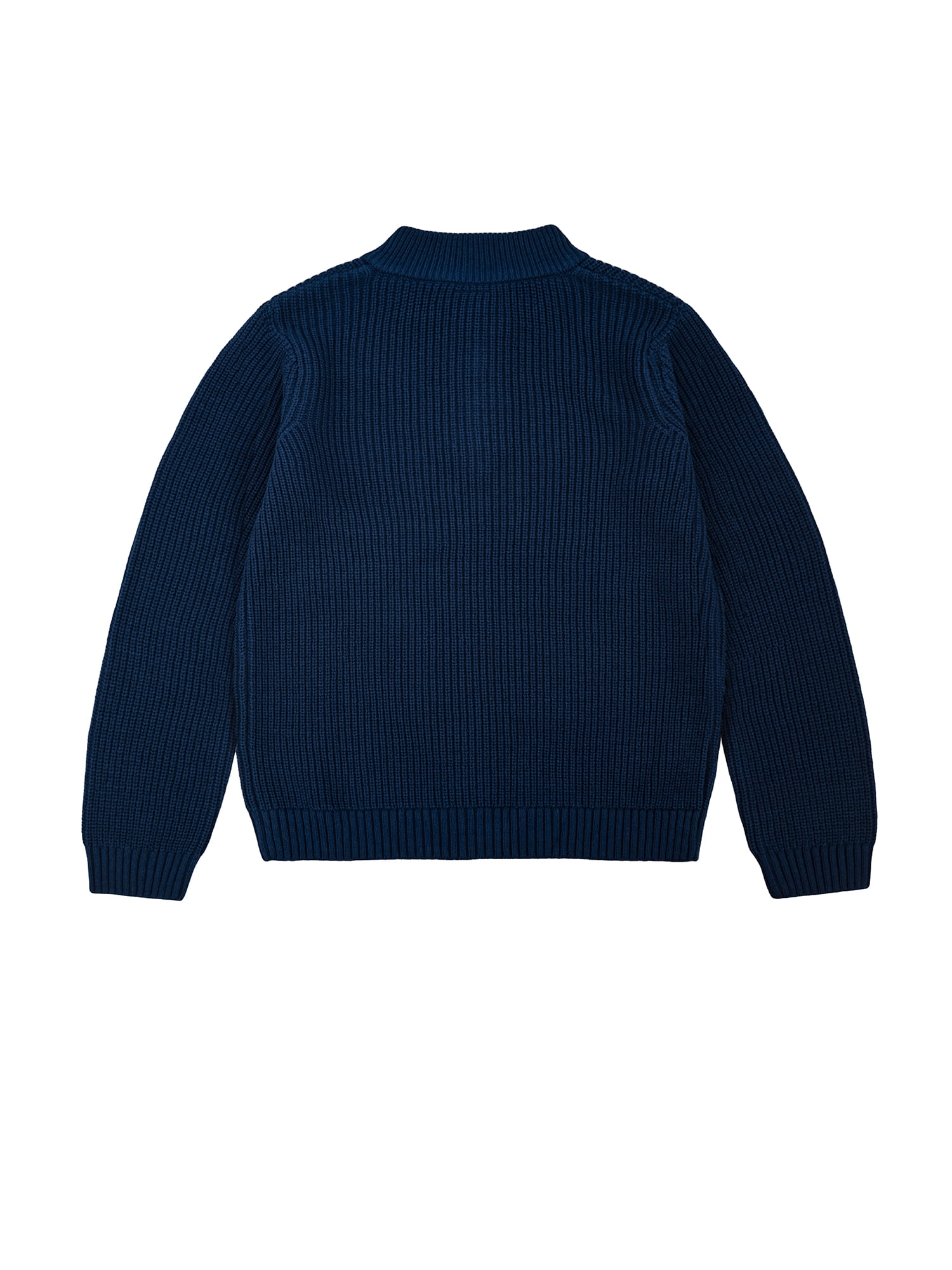 Wonder Nation Boys Quarter Zip Sweater with Long Sleeves, Sizes 4-18