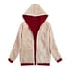 thumbnail image 3 of Abrigos de Invierno Para Mujer Abrigo de Piel Sintética Sudaderas Con Capucha Largas Túnica Forro Polar Cálido Sudadera Con Cremallera Chaqueta Abrigo Odeerbi  ODB171781, 3 of 5