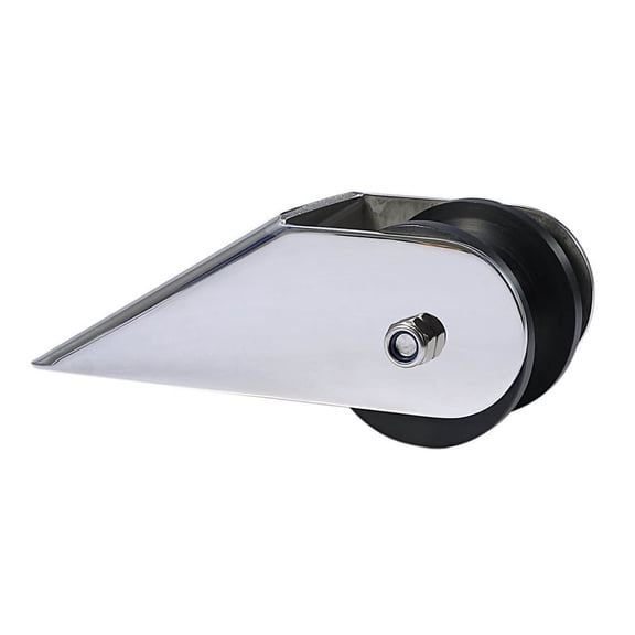 Marine Stainless Steel Boat Bow Anchor Roller Bracket Rollers for Yacht(Black)