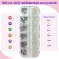 thumbnail image 3 of EKIND Nail Art Kit, Nail Art Rhinestone, Double Ended Nail Art Tweezers, Versatile Crystal Gems for Nail Design, Makeup, DIY Crafts, Clothing and Phone Embellishments(Color Diamonds & Pearl), 3 of 7